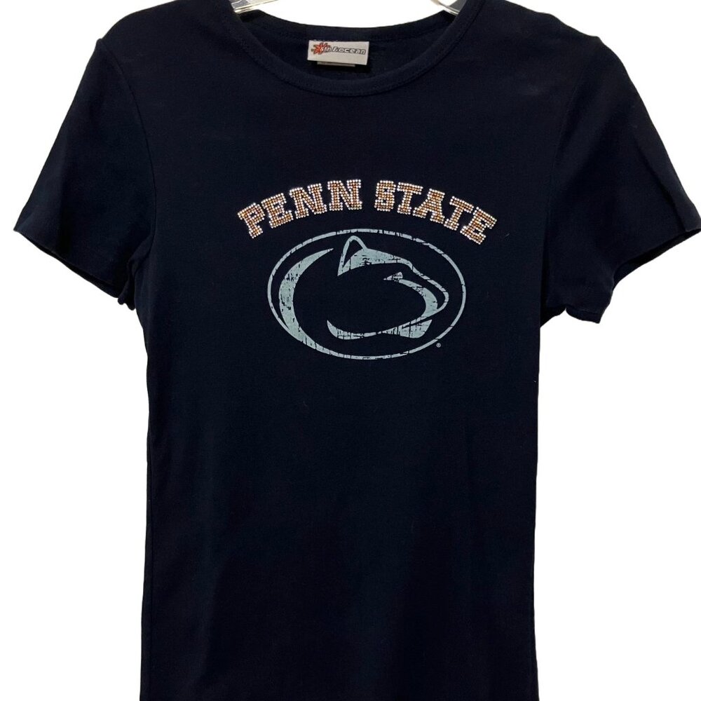 Penn State University 5th & Ocean Bejeweled Women's Tee Shirt, Medium